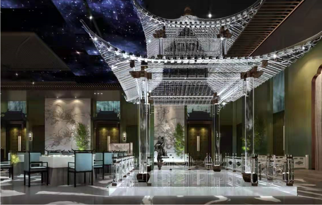中国“工”夫—榫卯结构，亚克力国潮古建筑-3
